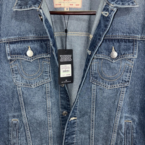 True Religion Blue Denim Jacket - Picture 5 of 10